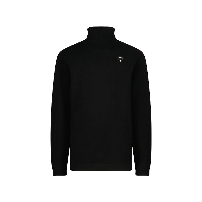 Knit-turtleneck deep black